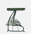 Thun Garden Swing Cum Bed In Green And White Finish