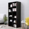 Hexa Engineered Wood Bookshelf Multipurpose Storage Rack in Flower Wenge Colour