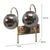 Eliante Modern Wall Lights Mild Steel & Glass Material Gold & Smoke Finish