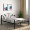 Arnold Metal Queen Size Bed In Black Finish