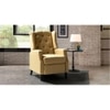 Louis Solid Wood One Seater Manual Recliner in Yellow Colour
