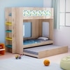Caravan Trundle Bunk Bed In Oak Colour