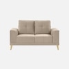 Nency Velvet 2 seater Sofa Cream