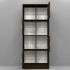 8 Shelves Semi Open Multipurpose Matrix Kitchen Cabinet In Chiyoda Wange Finish