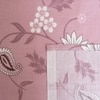 Pink Floral 290 Tc  Cotton Flat  Single Bedsheet With 1 Pilllow Cover
