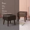 Axel Faux Leather Wooden bench stool for bedroom Set of 2