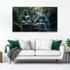 The Castle Decor Lord Buddha Meditation Wall Art Framed Painting 27x48 Inch (Style 4)