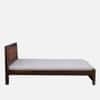 Dhunja Solid Sheesham Wood  King Size  Upholstered  Bed In Provincial Teak Finish