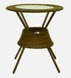Ballarat Wicker Table And Chair Set In Beige Dual Tone Finish