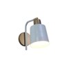 Two-Way White Metal Wall Light