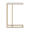 Tory Metal Sofa C Table In Gold Finish
