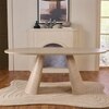 Andrew Hughes Veneer 6 Seater Dining Table in White Oak Finish