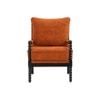 Luxe Boucle Fabric Lounge Chair in Orange Colour