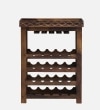 Anhandler Sheesham Wood Bar Cabinet In Provincial Teak Finish By Mudramark