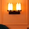 Eliante Modern Wall Lights Mild Steel & Glass Material Antique, Brown & Champaign Finish