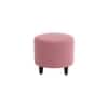 Daviana Boucle Fabric Lounge Chair in Pink Colour