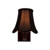 Devansh Wood Wall Mounted Lamp With Black Cotton Shade