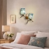Devansh Metal Electric Wall Light in Gold Colour with Multi Shade Count of 2 Lights
