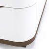 Baltoro Engineered Wood Bedside Table in White Finish