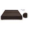 Merritt Solid Wood Single Size Bed In Mahogany Finish