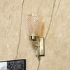 Eliante Modern Wall Lights Mild Steel & Glass Material Antique & Champaign Finish