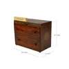 D'Dass Multi Color Mdf and Sheesham Wooden Temple With Cabinet For Pooja