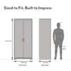 Miller 2 Door Wardrobe With Lock in Two Tone Finish