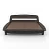 Tahiti Platform Bed Queen Dark Chestnut Finish
