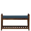Vardham Solid Wood Shoe Rack with Seating in Walnut Brown finish