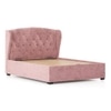 Holmebrook Upholstered Storage Bed In Hydraulic in Queen Size Desert Rose Colour