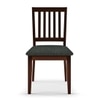Diner 6 Seater Dining Table With Diner Upholstered Chairs and Bench (Finish : Dark Walnut, Chair Colour : Grey)