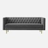 Caraven Fabric Sofa (Grey)