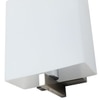 Eliante Modern Wall Lights Mild Steel & Glass Material Satin Nickel & White Finish