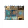 Truss Blue Pieces Pass Way Iii Abstract Printed Framed Canvas Wall Prints Set of 3 Multicolor Matte