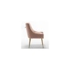 Asul Solid Wood Accent Chair in Pink Colour