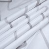 White And Grey  Geometric Cotton  400 Tc  Fitted  Double Queen Size Bedsheet With 2 Pillow Covers