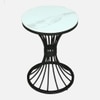 Swish Metal Side Table in Black Colour
