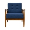 Armari Boucle Fabric Arm Chair in Blue Colour