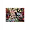 Truss Pcs Black Red Super Mario Graffiti Printed Framed Canvas Wall Prints Set of 3 Multicolor Matte