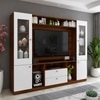 Casper Large Tv Unit Walnut And Frosty White 60 Inches Tv