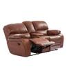 Tigris Leatherette 2 Seater Manual Recliner Sofa in Brown