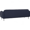 Scandinavian Mira Three Seater Sofa Blue Matte Finish
