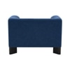 Octavia Boucle Fabric Lounge Chair in Blue
