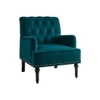 Velora Tufted Back Fabric Lounge Chair in Teal