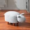 Whiskers Collection Bunny Rabbit Pouf Seating For Kids Room Blue Set Of 2