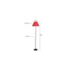 Rain Red Cotton shade with Iron floor lamp