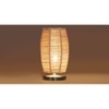 Dholak Bamboo table lamp with Steel Base =-39