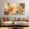 The Castle Decor Elegant Flower Wall Art Set of 5 27x48 Inch