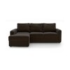 Apollo Sofa (Colour : Chocolate, Cushion : Soft, Seating Capacity : Left Aligned 2 Seater + Left Aligned Chaise)