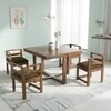 Kingston Sheesham Wood Dining Table Set in Teak Finish